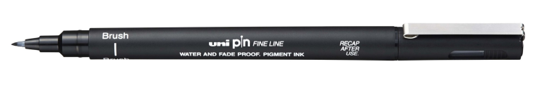 Uni Pin Brush Pen Zwart