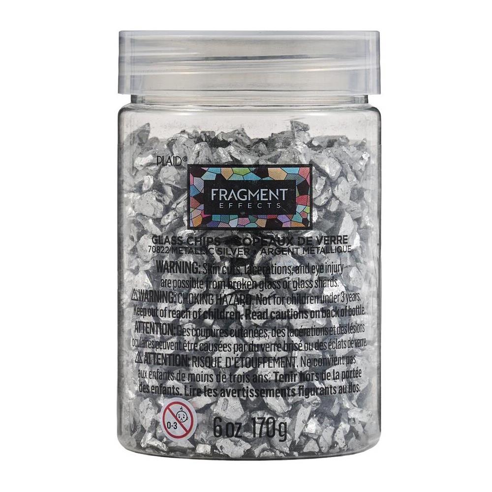 Plaid Fragment Effekte Glaschips 170g Metallic Silber