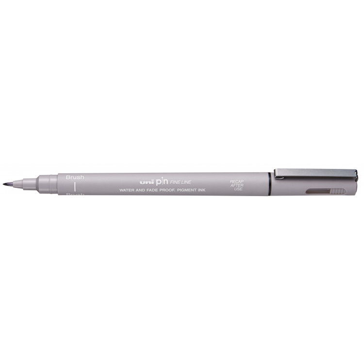 Uni Pin Fineliner Brush Pen Licht Grijs