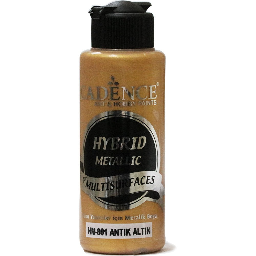 Cadence Hybrid Metallic Acrylic Paint 120 ml Antique Gold