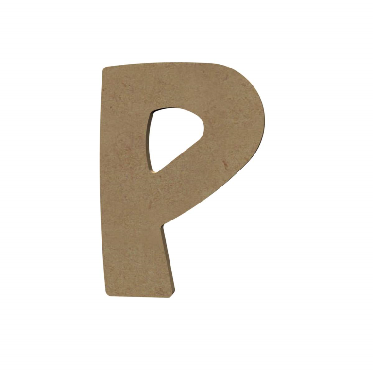 Gomille MDF-Buchstabe P 15 cm