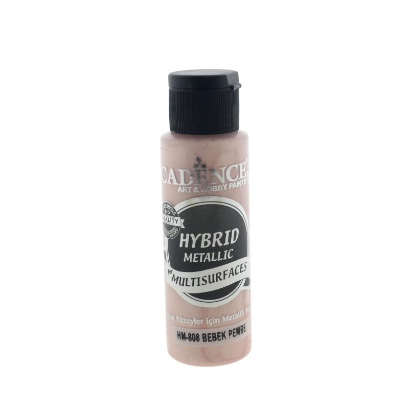 Cadence Hybrid Acrylfarbe Metallic 70 ml Baby Pink