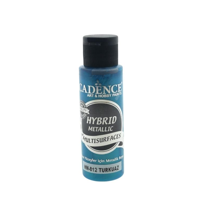 Cadence Hybrid Acrylfarbe Metallic 70 ml Türkis