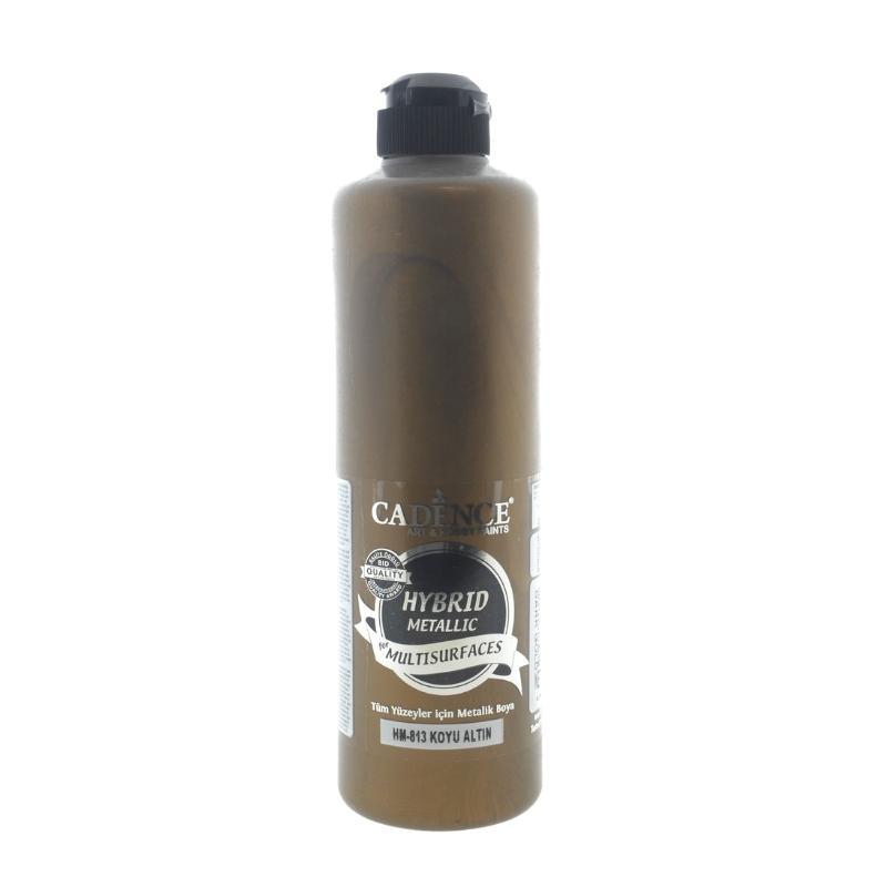 Cadence Hybrid-Acrylfarbe Metallic 500 ml Dunkelgold