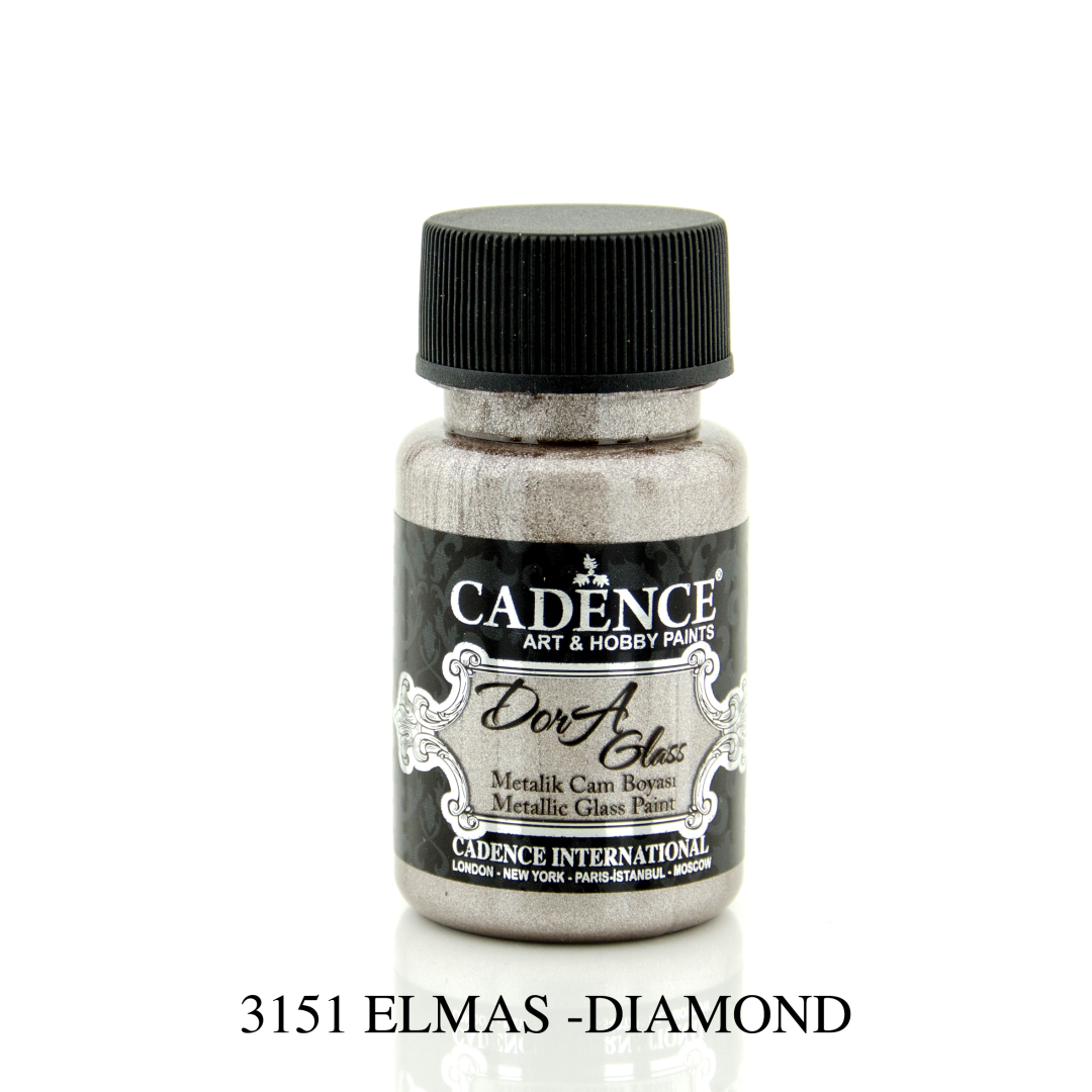 Cadence Dora Metallic Glas Verf 50 ml Diamant