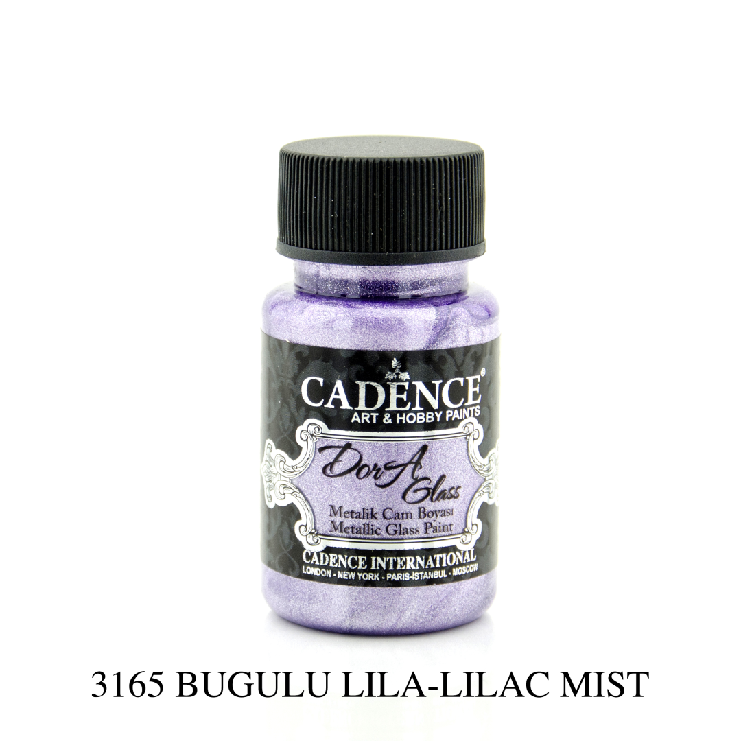 Cadence Dora Metallic Glas Verf 50 ml Lila Mist