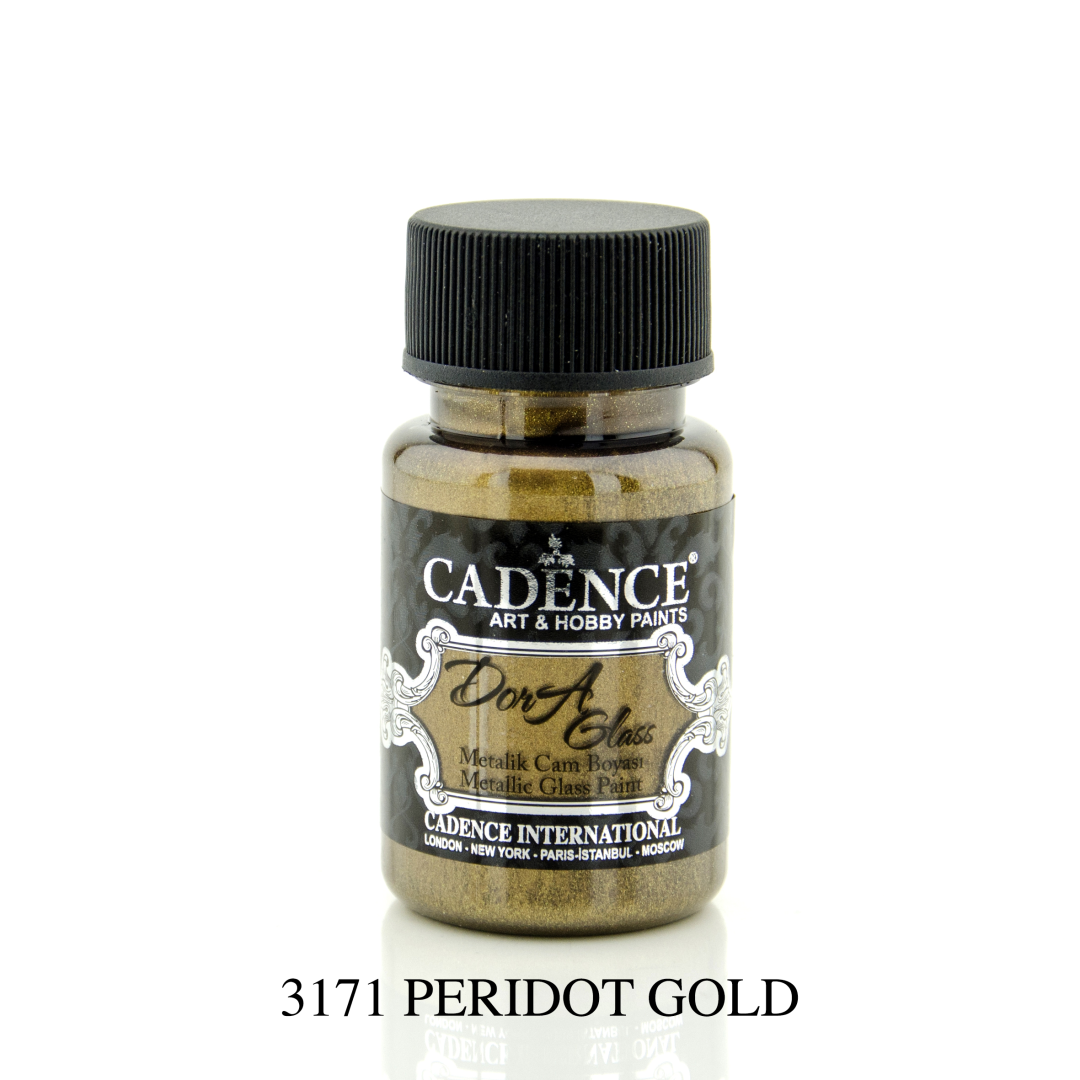 Cadence Dora Metallic Glas Verf 50 ml Peridot Goud