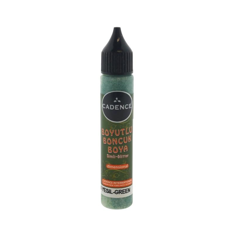 Cadence Dimensional Verf Glitter 25 ml Groen