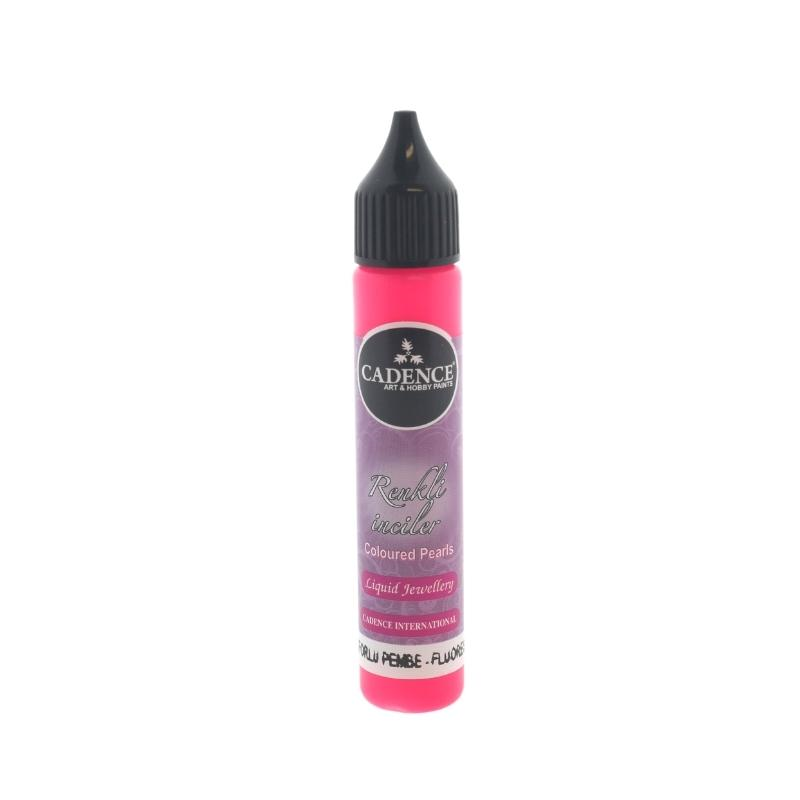 Cadence Colored Pearls 25 ml Neon Roze