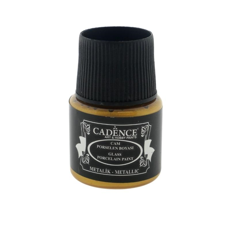 Cadence Glass and Porcelain Paint Metallic 45ml Gold