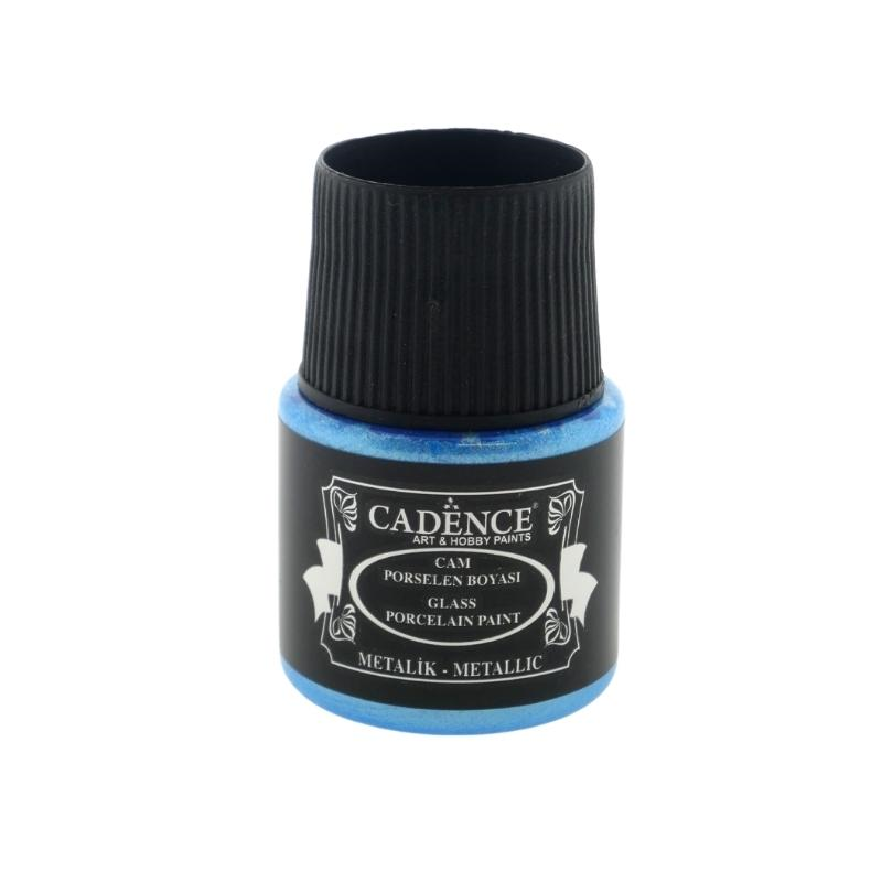 Cadence Glas- en Porseleinverf Metallic 45 ml Lichtblauw