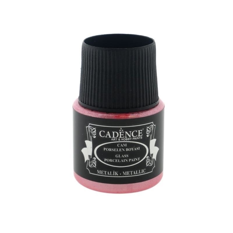Cadence Glas- en Porseleinverf Metallic 45 ml Lichtroze