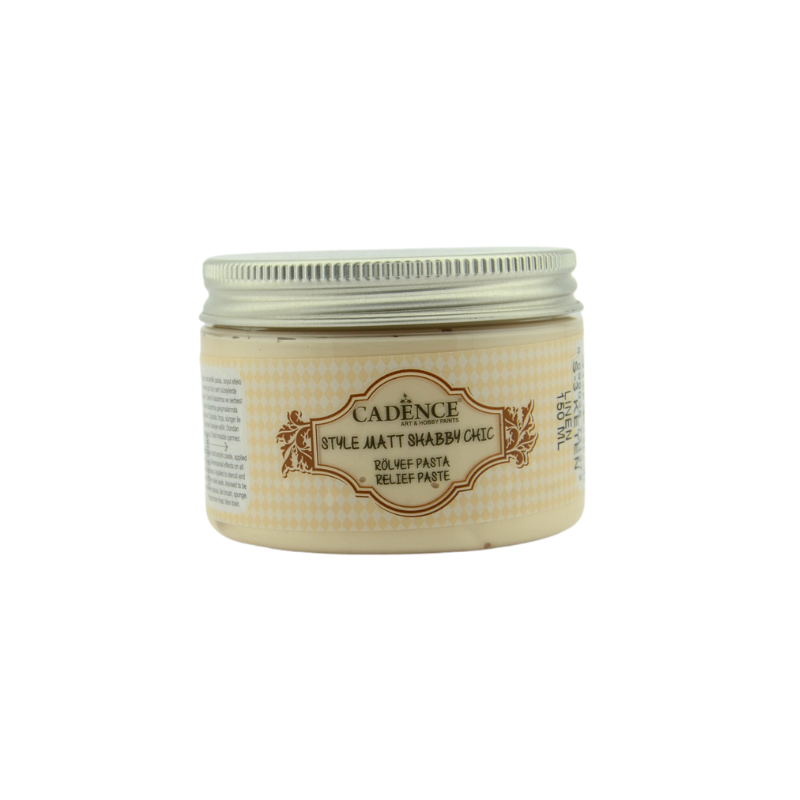 Cadence Style Mat Shabby Chic Reliefpaste 150 ml Leinen