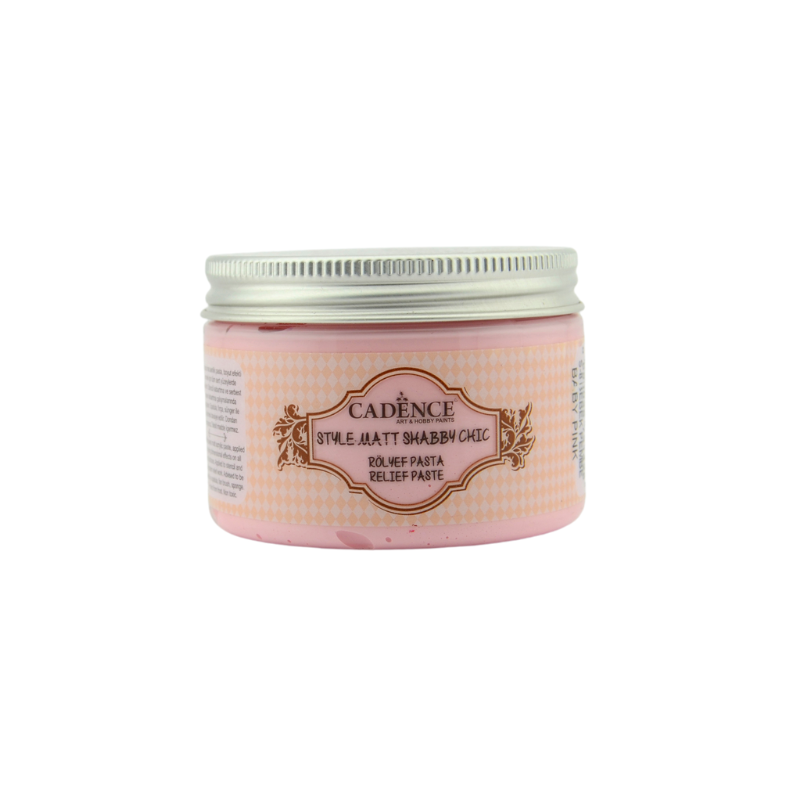 Cadence Style Matte Shabby Chic Relief Paste 150 ml Baby Pink