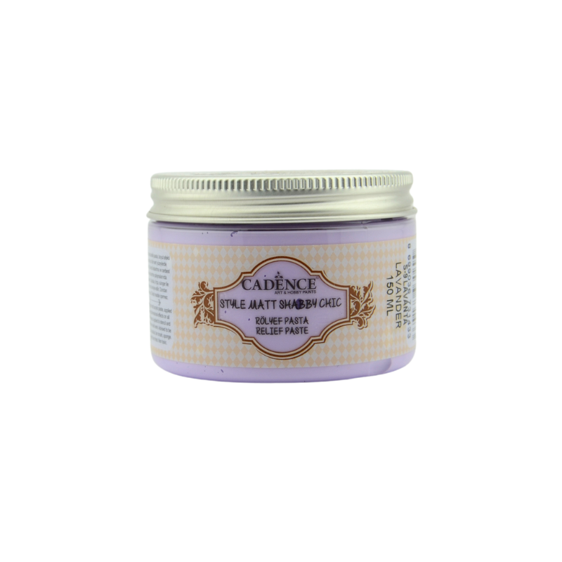 Cadence Style Matte Shabby Chic Reliefpaste 150 ml Lavendel