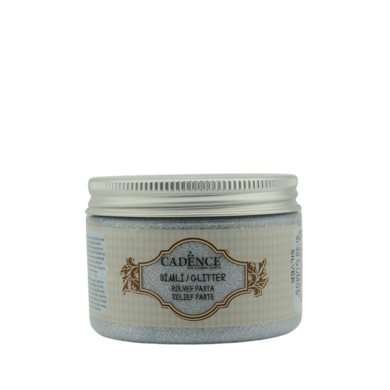 Cadence Glitter Relief Paste 150 ml Silber