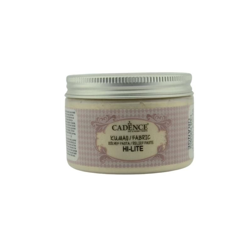 Cadence Textiel Hi Lite Metallic Relief Pasta 150 ml Oranje