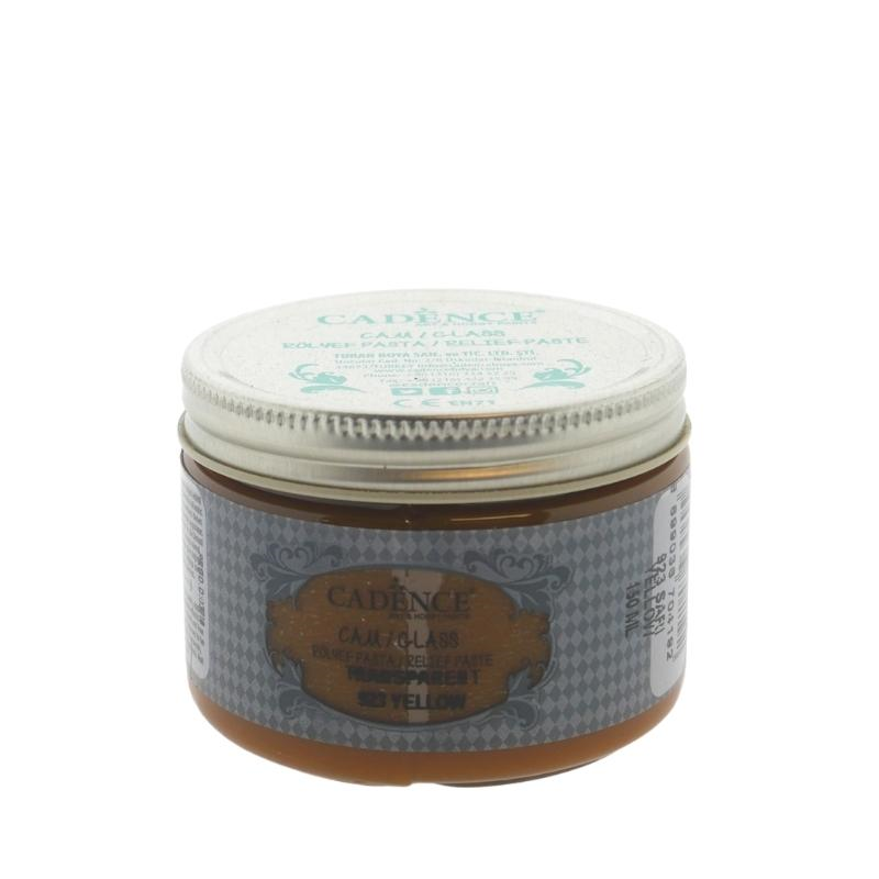 Cadence Transparent Glass Relief Paste 150 ml Yellow