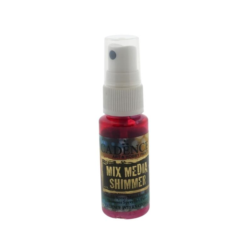 Cadence Mixed Media Shimmer Ink Spray Metallic 25 ml Fuchsia