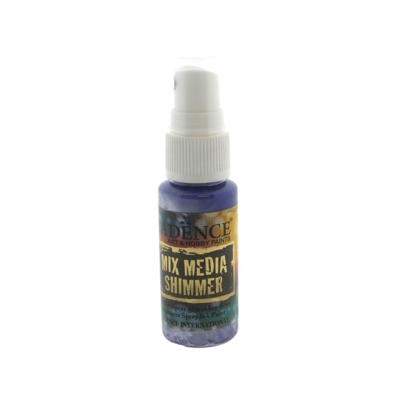 Cadence Mixed Media Shimmer Ink Spray Metallic 25 ml Purple