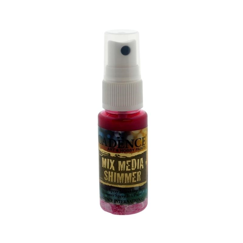 Cadence Mixed Media Shimmer Inkt Spray Metallic 25 ml Licht Fuchsia