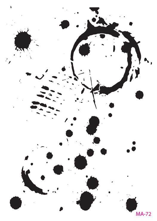 Cadence Mixed Media Stencil MA72 21x29 cm Splatter