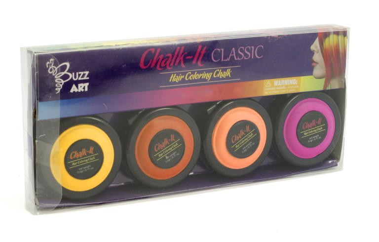 Buzz Chalk It Neon 4-Color Hair Chalk