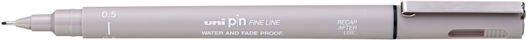 Uni Pin Fineliner Light Grey 0.5 mm