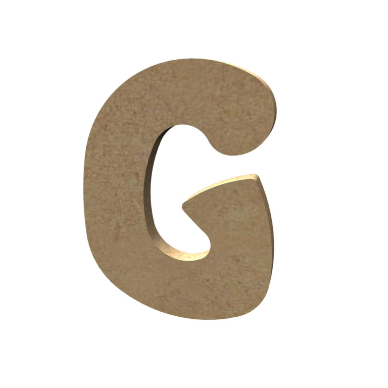 Gomille MDF Buchstabe G 8 cm