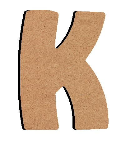 Gomille MDF Letter K 8 cm
