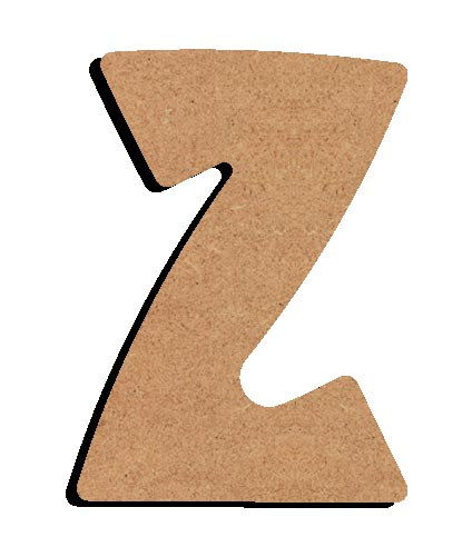 Gomille MDF Letter Z 8 cm