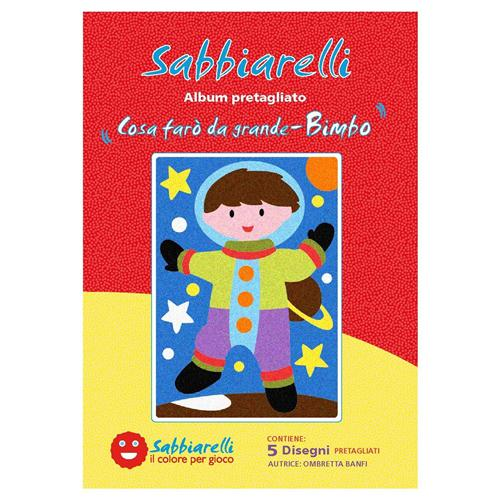 Sabbiarelli Zandschilderen Album Jongens 15x20 cm 5 stuks