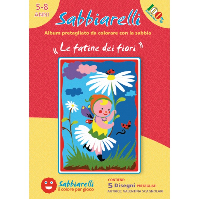 Sabbiarelli Zandschilderen Album Feeën 15x20 cm 5 stuks