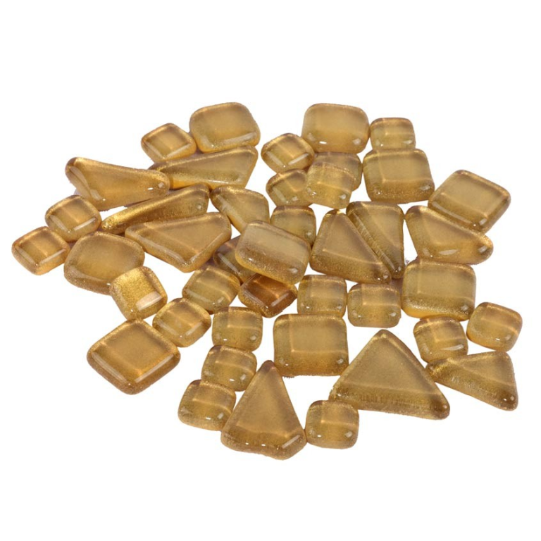 Soft Glas Polygonal Hell Gold 100 gr