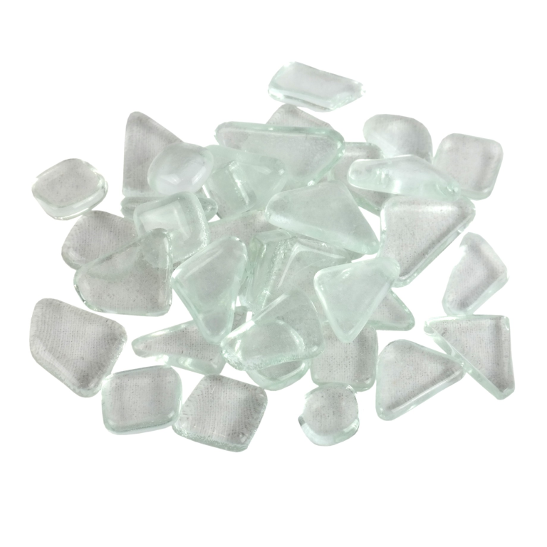 Weiches Glas Polygonal Klar Transparent 100 gr