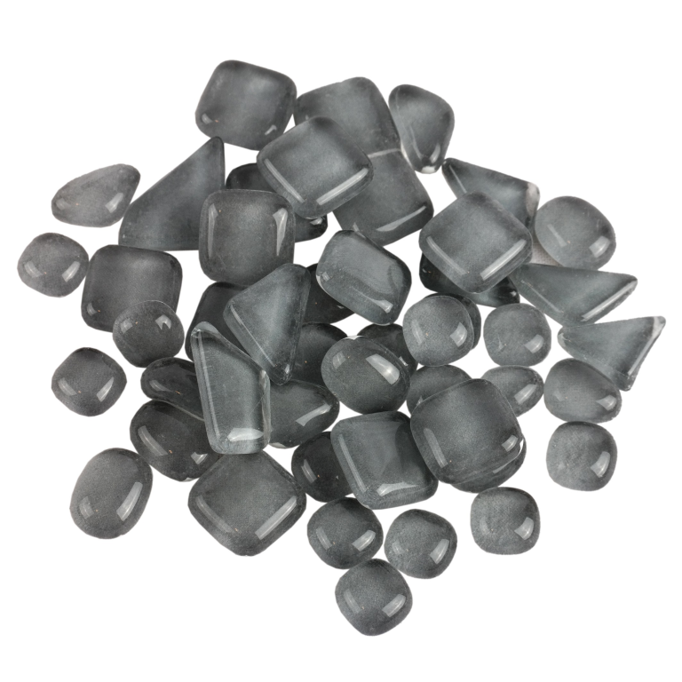 Soft Glas Polygonal Helder Lichtgrijs 100 gr