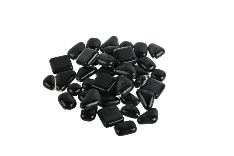 Soft Glas Polygonal Helder Zwart 100 gr