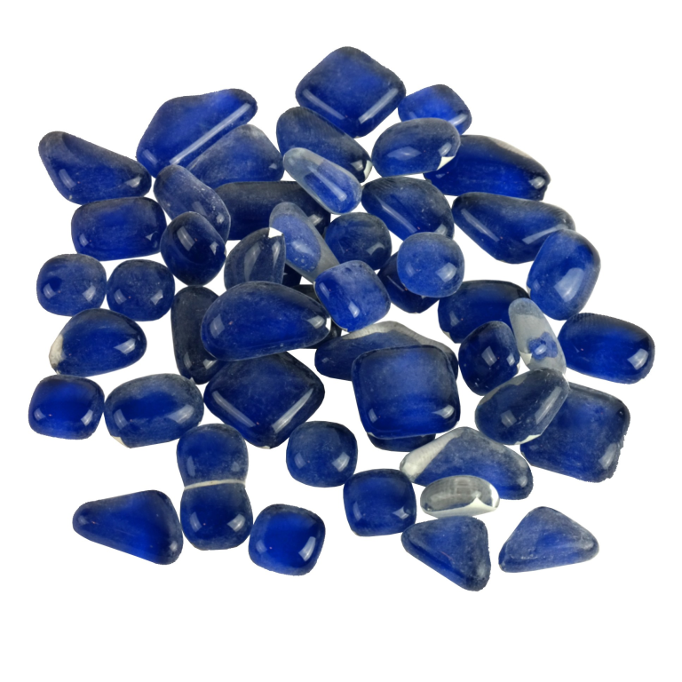 Soft Glas Polygonal Helder Donkerblauw 100 gr