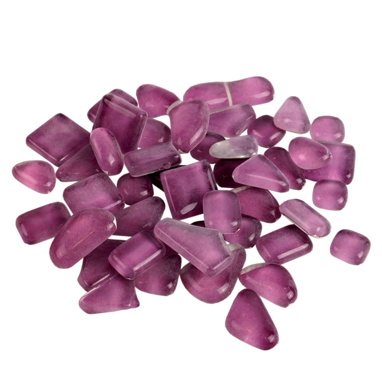 Soft Glas Polygonal Helder Lila 100 gr