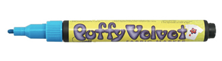 Marvy Uchida Puffy Velvet Textilstift Hellblau