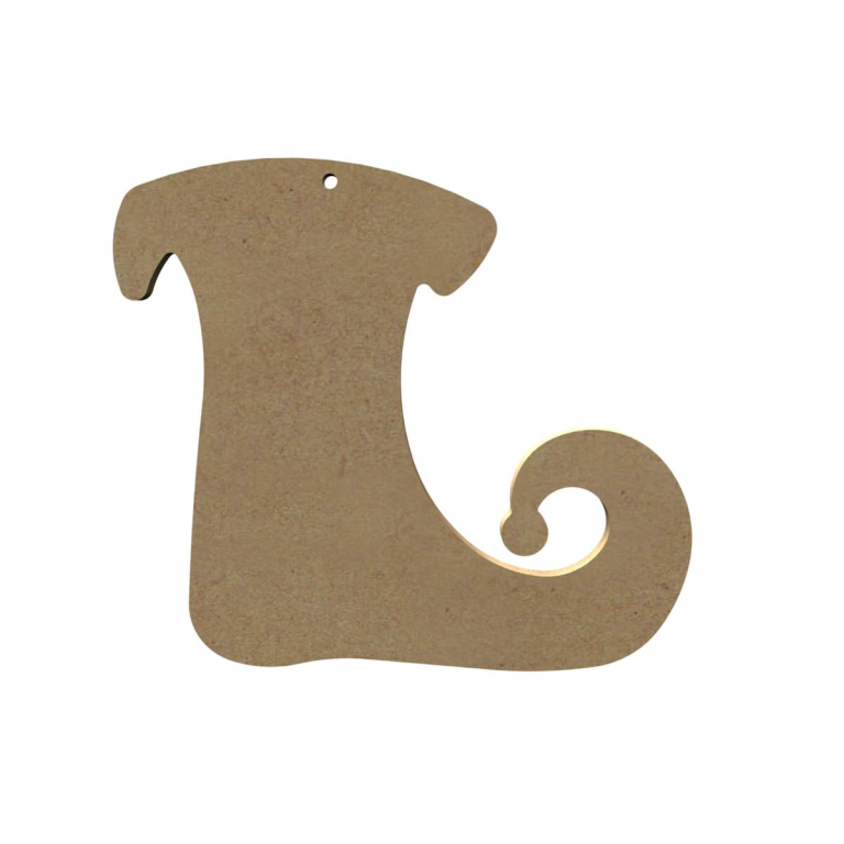 Gomille MDF Figuur Kerstlaars 15 cm