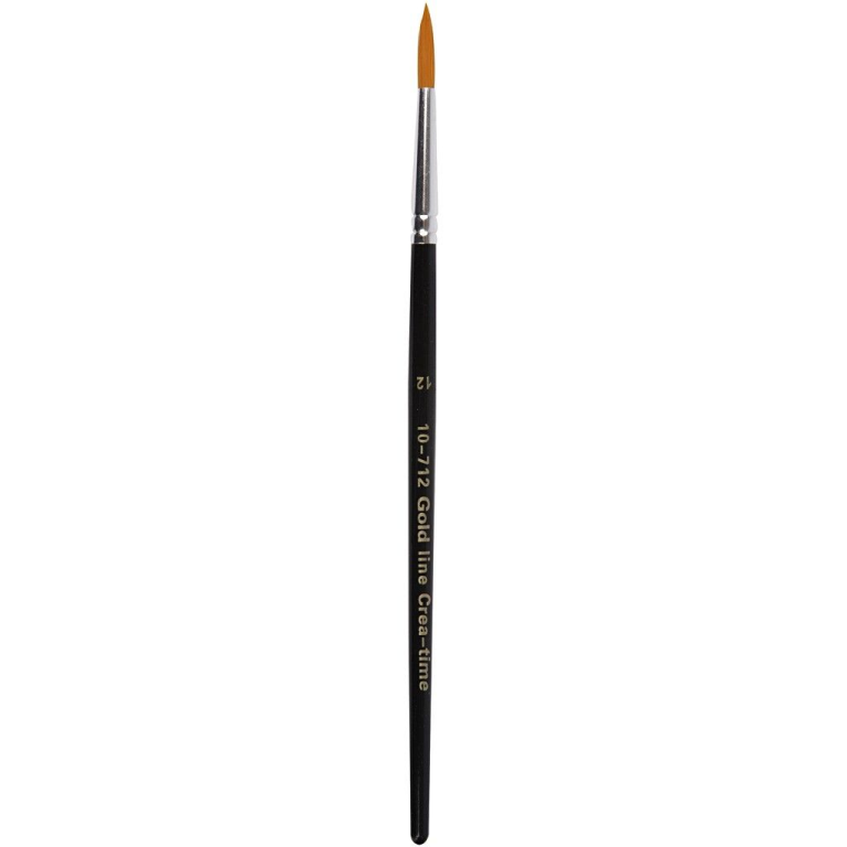 CC Gold Line Acryl Penseel Rond 12 per stuk
