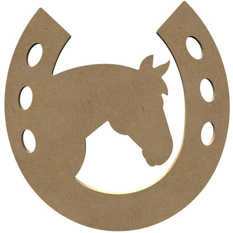 Gomille MDF-Figur Pferd Hufeisen 29 cm