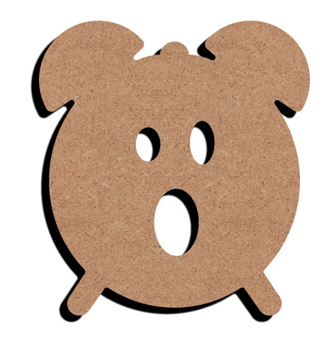 MDF Surprised Alarm Clock Figure 15 cm