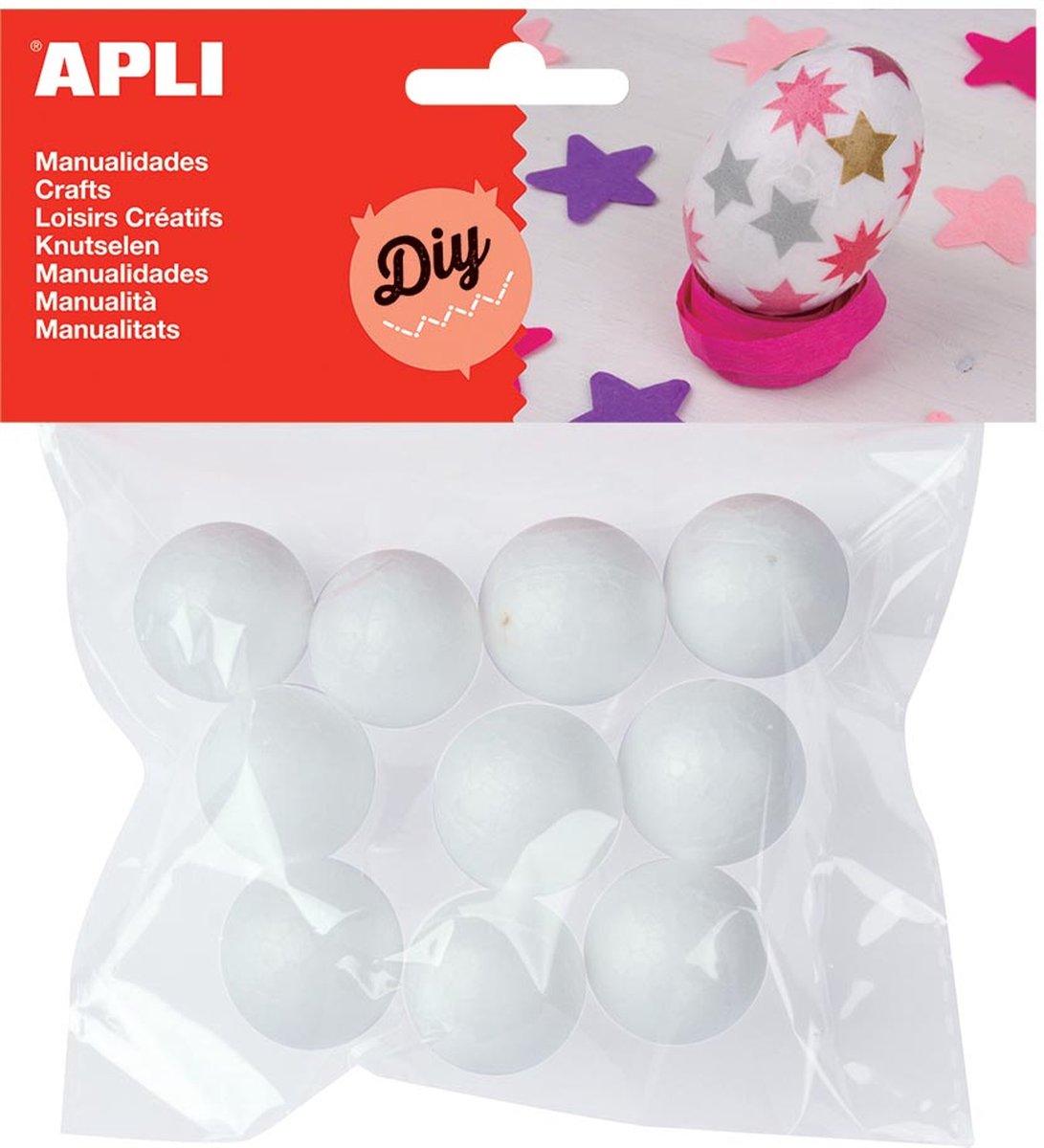 Apli Styroporkugeln 25 mm, 10 Stück