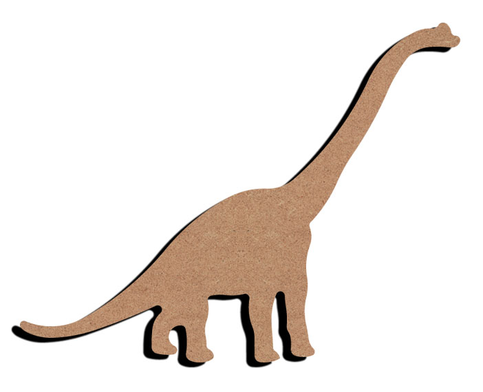 MDF-Figur Dinosaurier Langhals 15 cm