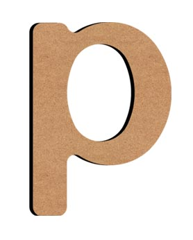 Gomille MDF Buchstabe P 5 cm