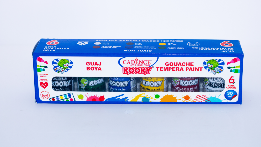 Cadence Kooky Gouache Tempera Verf Set 6x30ml