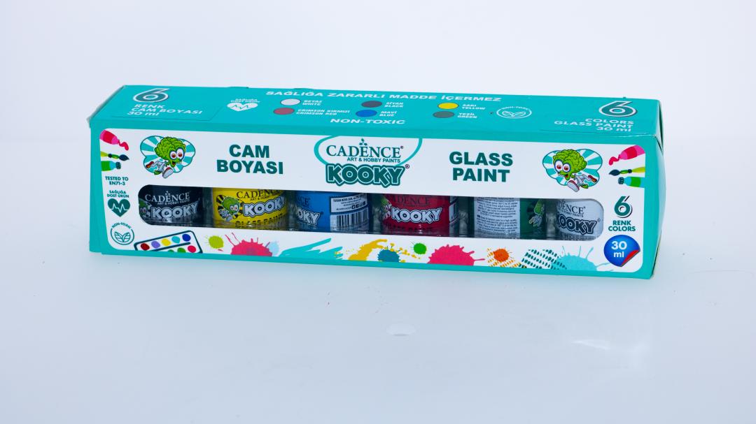 Cadence Kooky Glas Verf Set 6x30ml