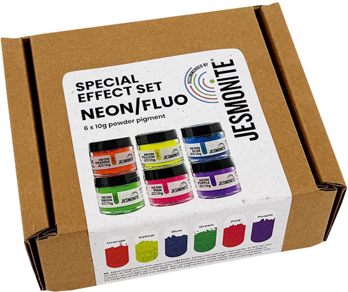 Jesmonite Special Effect Set Neon/Fluo 10 gr 6 Piece